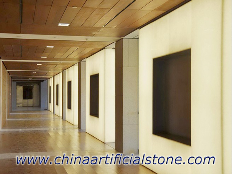 Backlit Translucent Jade Glass Stone Panels