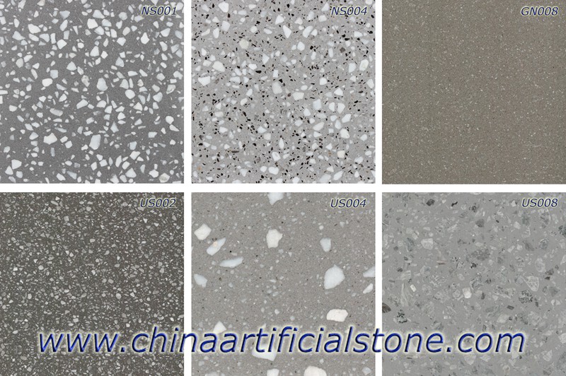 Grey Terrazzo Tiles and Slabs colors