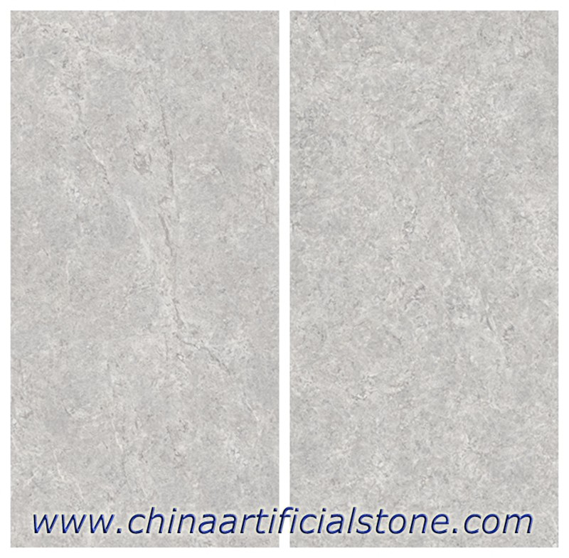 Grey Sintered Stone slabs for the countertops