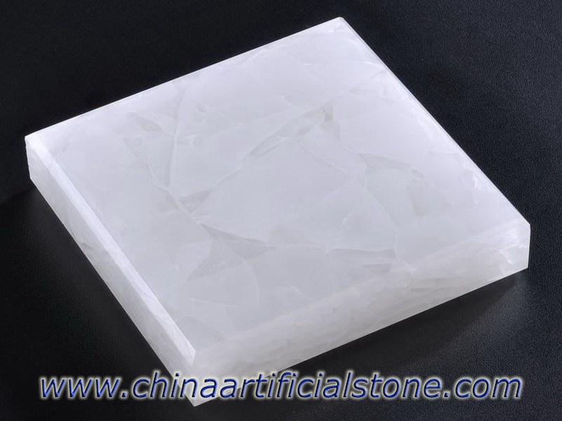순수한 흰색 마그네슘 유리 세라믹 재활용 유리 패널 